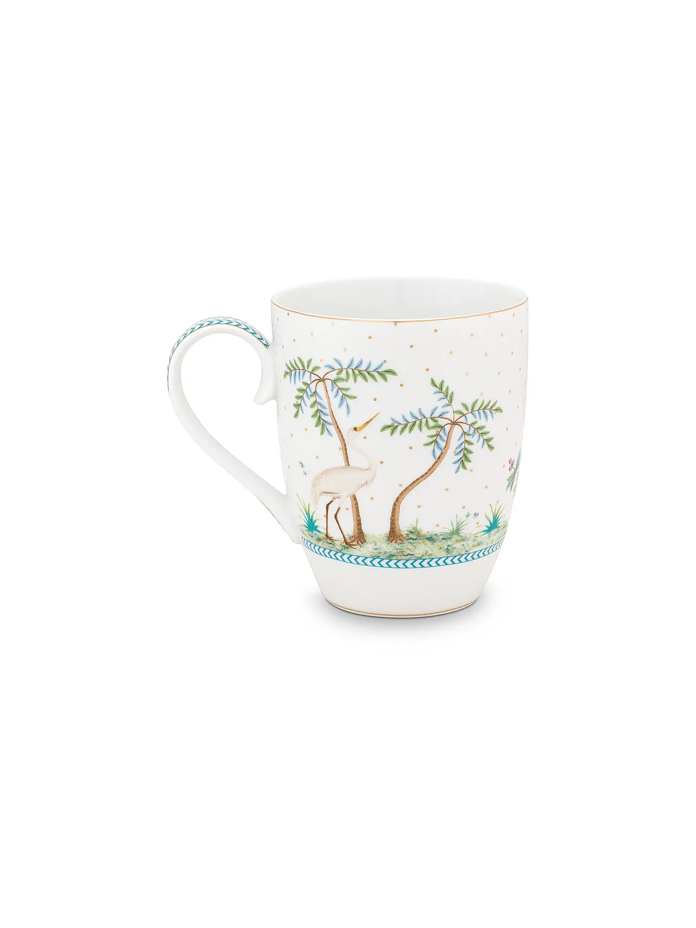 PIP STUDIO | Henkelbecher L 350ml  Jolie Dots Gold | 